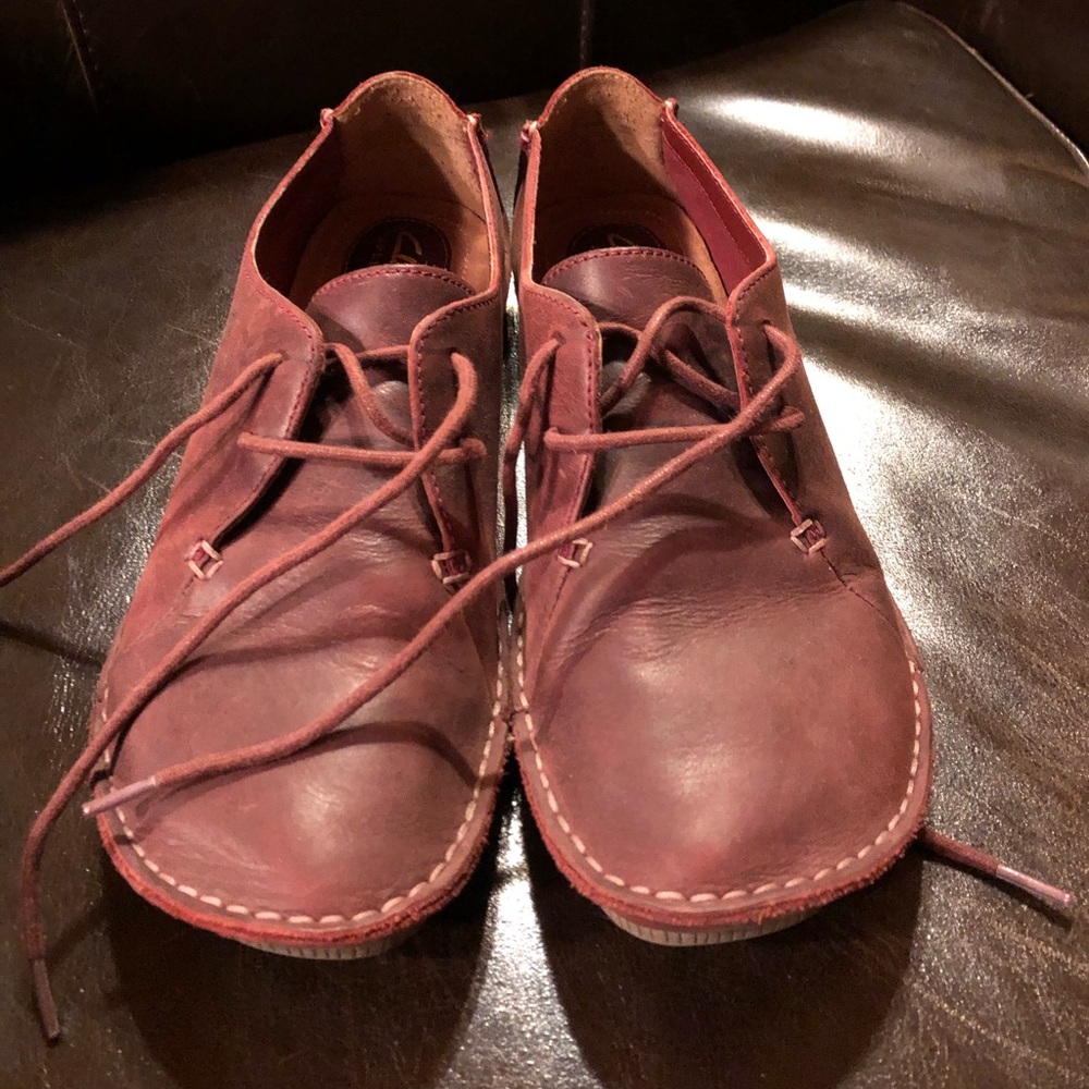 Clark’s Janey Mae Maroon Shoes